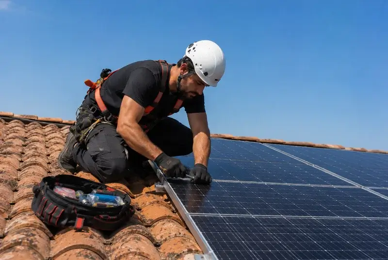 Maintenance et monitoring de panneaux solaires à Malville